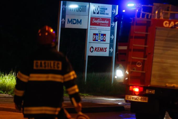 Požar na Vrhniki | Foto: Anže Malovrh STA