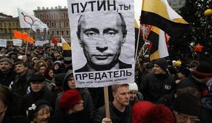 Povolilni protesti v Rusiji ta konec tedna z manj udeleženci