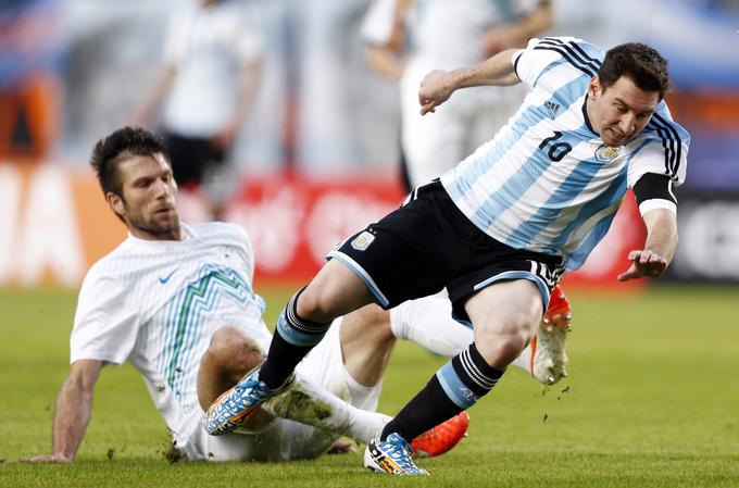 Slovenska reprezentanca je leta 2014 izgubila z 0:2 na gostovanju v Argentini. To je bil njen tretji zaporedni poraz s takšnim rezultatom. | Foto: Reuters