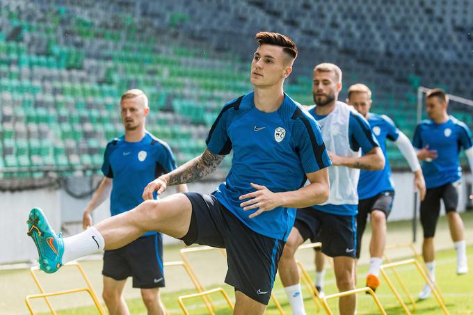slovenska nogometna reprezentanca, Benjamin Šeško | Foto: Vid Ponikvar/Sportida