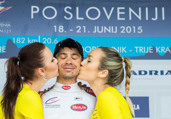 V preteklosti mu je na dirki Po Sloveniji uspelo obleči belo majico za najboljšega mladega kolesarja. | Foto: Vid Ponikvar