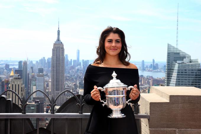 Branilka naslova US Opna Bianca Andreescu je napovedala prihod v New York. | Foto: Gulliver/Getty Images