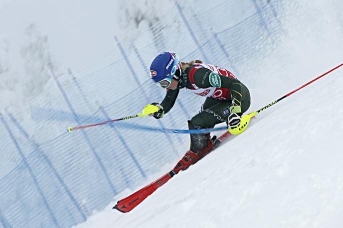 Mikaela Shiffrin | Mikaela Shiffrin slavi 41. slalomsko zmago v karieri. Toliko jih ni zbral nihče.  | Foto Getty Images
