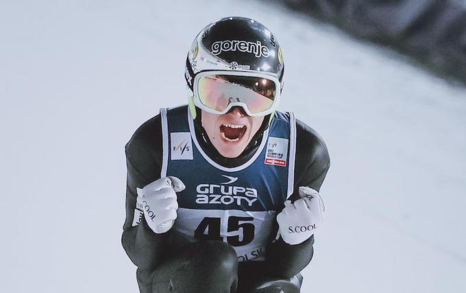 Anže Lanišek je najboljši slovenski skakalec v tej sezoni. Visoke apetite ima tudi za Oberstdorf. | Foto: Sportida