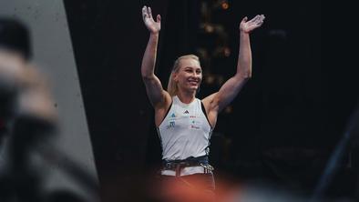 Janja Garnbret je spet blestela v polfinalu