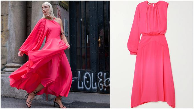 Levo je obleka, ki jo je oblikovala Kristina Burja, desno pa obleka, pod katero se je podpisala Stella McCartney. | Foto: Krie Design/Net-a-Porter