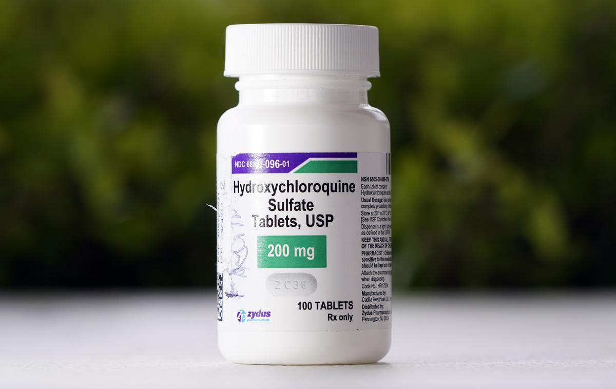 Zdravilo proti malariji hidroksiklorokin | Fotografija tablet hidroksiklorokina v Teksasu aprila 2020, na začetku pandemije covid-19. Maja 2020 je Svetovna zdravstvena organizacija sporočila, da bo hidroksiklorokin začasno izločila iz svoje globalne študije o eksperimentalnem zdravljenju covid-19. | Foto Guliverimage