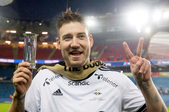 Nicklas Bendtner je bil leta 2017 najboljši strelec Rosenborga, nato pa so navijači pogrešali njegove zadetke. | Foto: Reuters