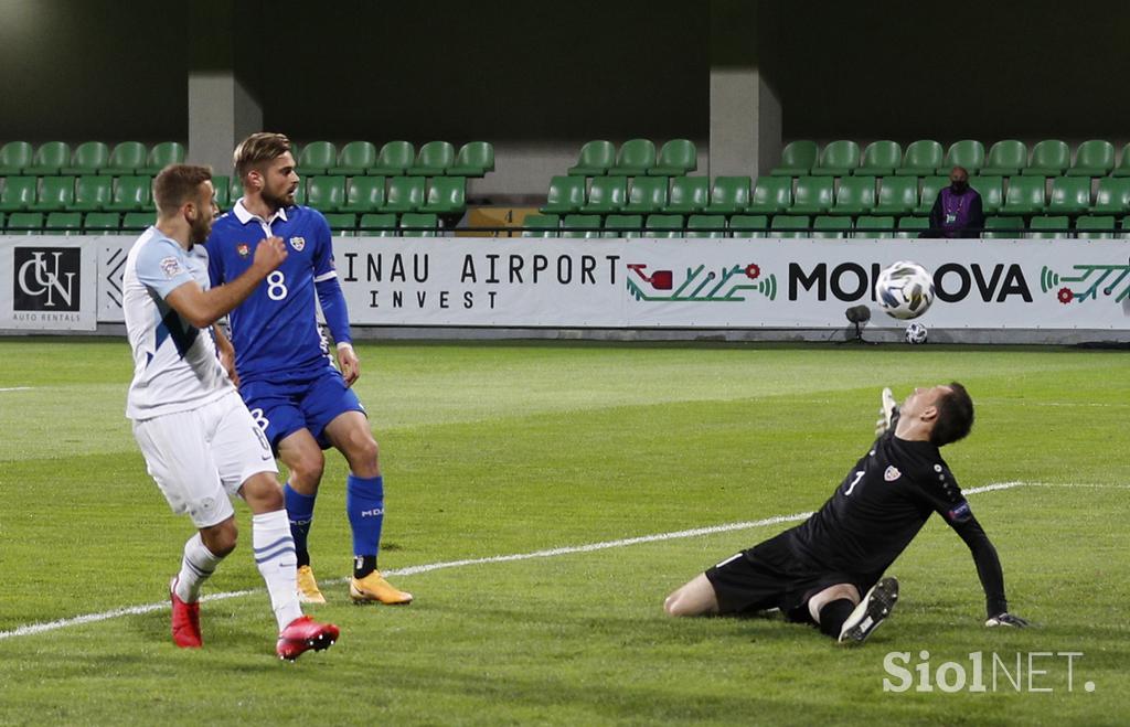 Moldavija : Slovenija, liga narodov, slovenska nogometna reprezentanca
