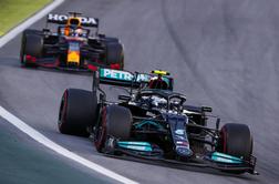 Sprinterska dirka Bottasu, Verstappen drugi, Hamilton peti