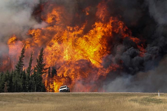 Ognjena avtocesta v Kanadi - Highway 63 | Foto Reuters