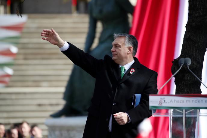 Viktor Orban | Med članicami EPP, ki zahtevajo izključitev Fidesza, ni nobene slovenske stranke. V SDS in SLS izključitvi Fidesza nasprotujejo, NSi pa je predlagala zamrznitev članstva. | Foto Reuters