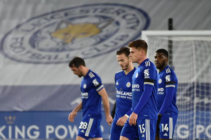 Leicester City | Razočaranje nogometašev Leicester Cityja po porazu s Fulhamom. | Foto Reuters