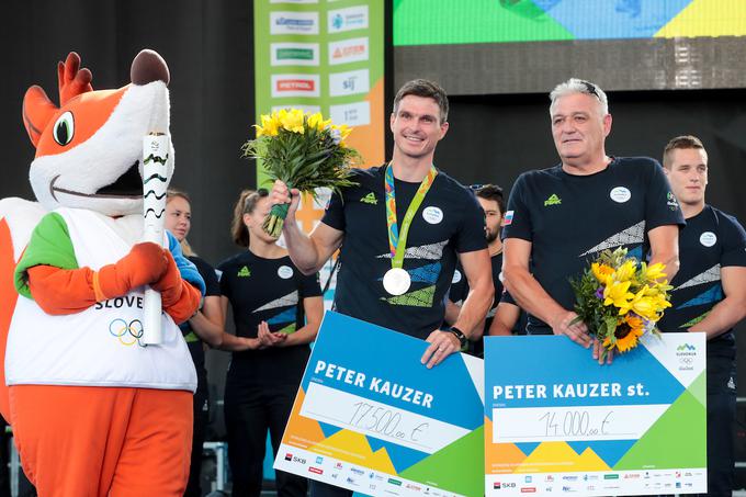 Peter Kauzer in njegov oče Peter Kauzer starejši. | Foto: Matic Klanšek Velej/Sportida