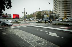 Novo urejeno križišče v Ljubljani, ki ogroža kolesarje #video #foto