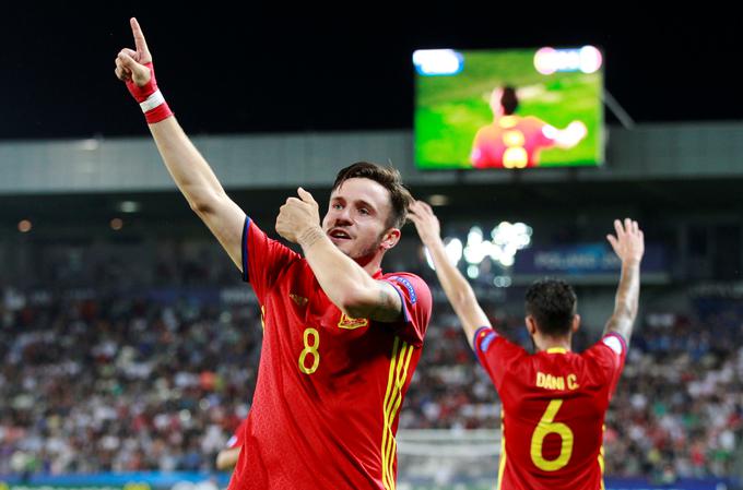 Mladi Španec je mrežo Italije v polfinalu zatresel kar trikrat.  | Foto: Reuters