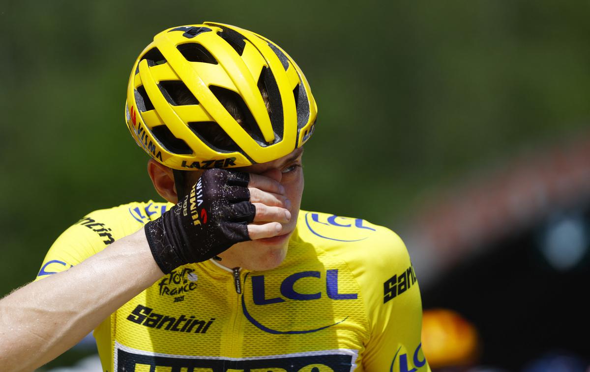 Jonas Vingegaard | Jonas Vingegaard ovrgel govorice, da Wout van Aert zapušča Tour de France. | Foto Reuters