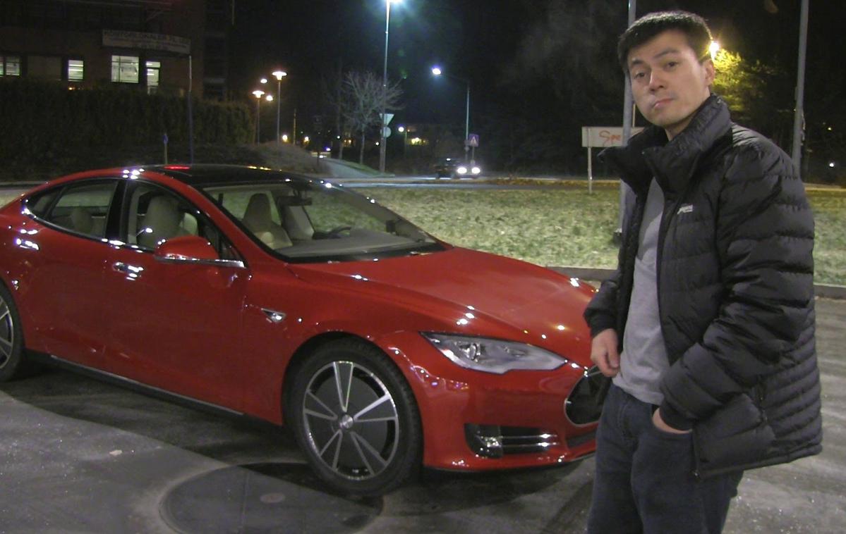 Bjorn Nyland Tesla | Bjorn Nyland ob tesli modelu S. | Foto YouTube