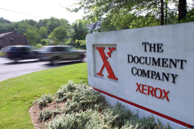 Logotip podjetja Xerox. Pri nas morda ni najbolj prepoznaven, v številnih državah, predvsem v ZDA, pa ima praktično isto težo kot logotip Appla ali Microsofta.  | Foto: Reuters