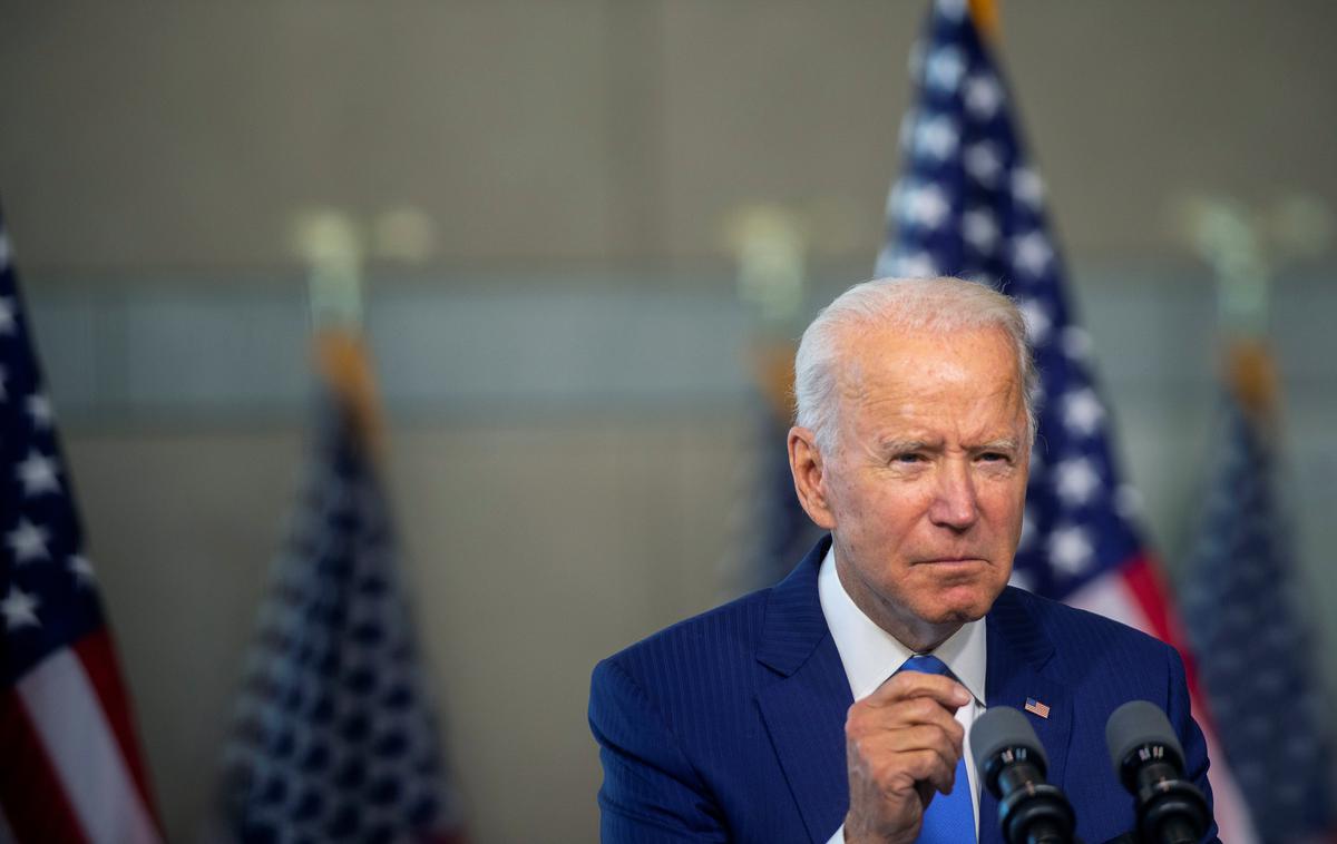 Joe Biden | "Mislim, da bodo volivci jasno povedali - ne bodo prenašali te zlorabe oblasti, te ustavne zlorabe," je v Philadelphii dejal Joe Biden. | Foto Reuters