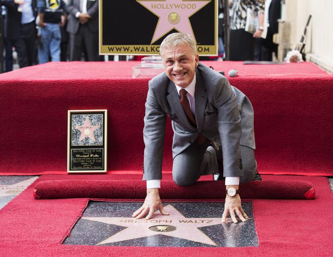 Christoph Waltz je dobil svojo zvezdo na hollywoodskem pločniku slavnih. | Foto: Reuters