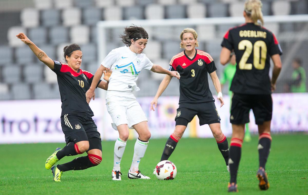 Slovenija Nemčija ženske nogomet | Foto Matic Klanšek Velej/Sportida