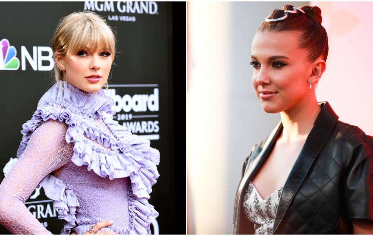 Millie Bobby Brown, Taylor Swift | Taylor in Millie sta za linije brez mučenja. | Foto Getty Images