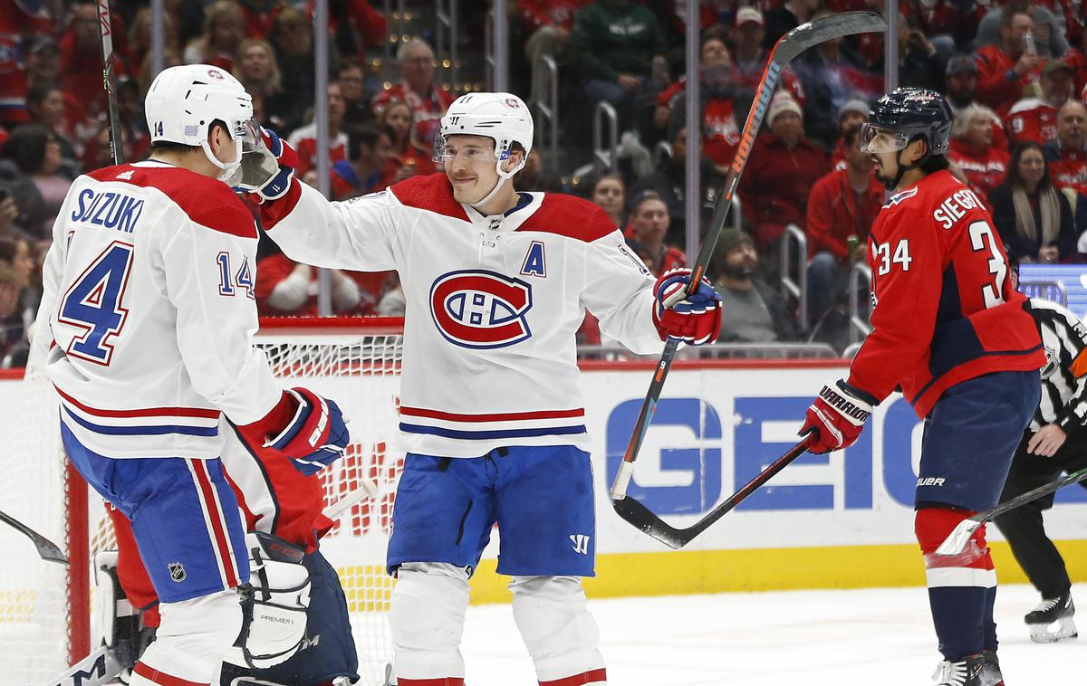 Montreal Canadiens | Montreal Canadiens je v gosteh na kolena spravil vodilni Washington. V drugi tretjini mu je v razmiku osmih minut zabil štiri zadetke, povedel s 4:0, na koncu pa slavil s 5:2. | Foto Reuters