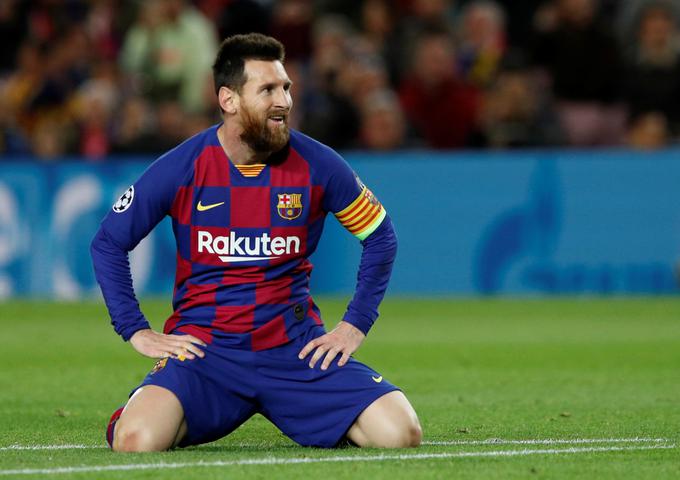 Proti Slavii je bil najbližje zadetku Lionel Messi, a je v prvem polčasu zadel okvir vrat. | Foto: Reuters