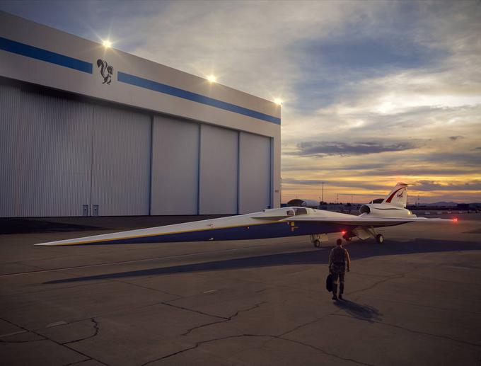 Letalo je dolgo le 30 metrov, po uspešnih testih pa bi radi znanje prenesli v komercialne namene in začeli izdelavo potniških nadzvočnih letal. | Foto: NASA