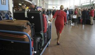 Na bruseljskem letališču zaradi stavke obstalo 20 tisoč kosov prtljage