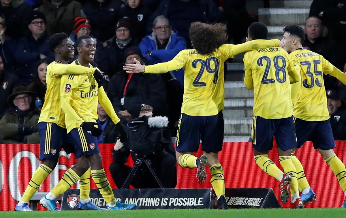 Arsenal | Nogometaši Arsenala so po nizu treh remijev v prvenstvu tokrat v pokalu FA prišli do zmage. | Foto Reuters