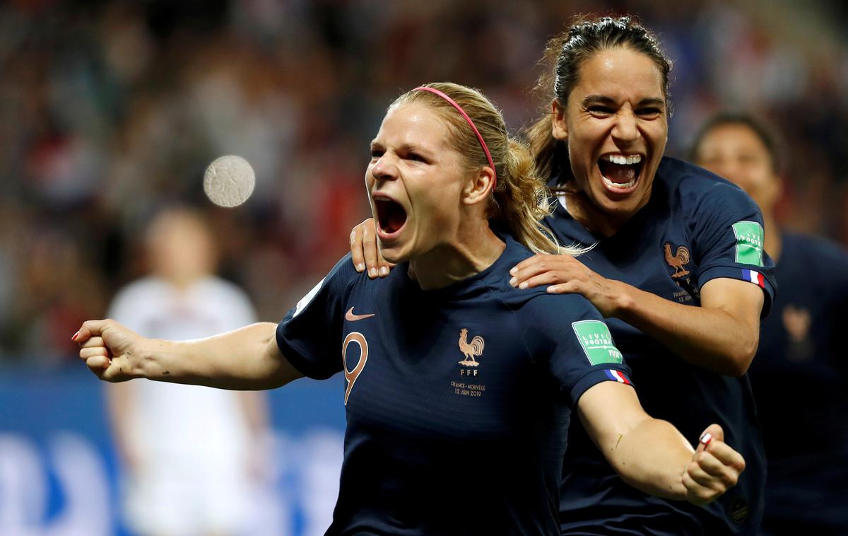 Francija SP | Francozinje so z 2:1 strle Norveško in ostale stoodstotne. | Foto Reuters