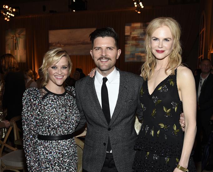 Adam Scott z Reese Witherspoon in Nicole Kidman na premieri prve sezone | Foto: Getty Images