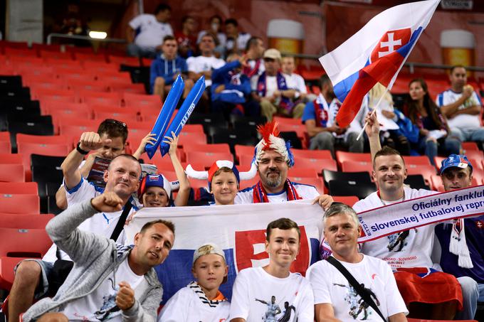 Navijači Slovaške slavijo pomembno zmago. | Foto: Reuters