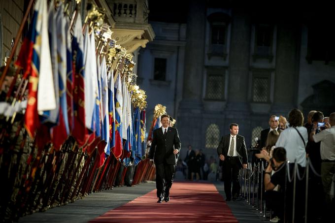 Predsednik države Borut Pahor je bil tokrat še posebej dobre volje. | Foto: Ana Kovač