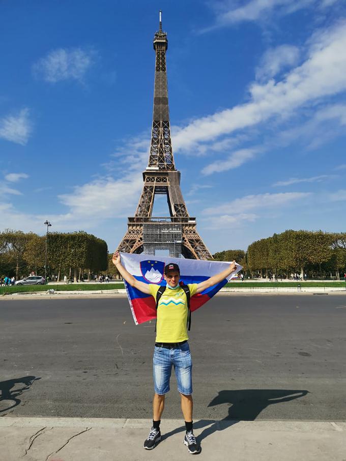 Jenko je na zadnji dan Dirke po Franciji odpotoval v Pariz, kjer smo bili priča slovenskemu kolesarskemu zmagoslavju.  | Foto: osebni arhiv/Lana Kokl