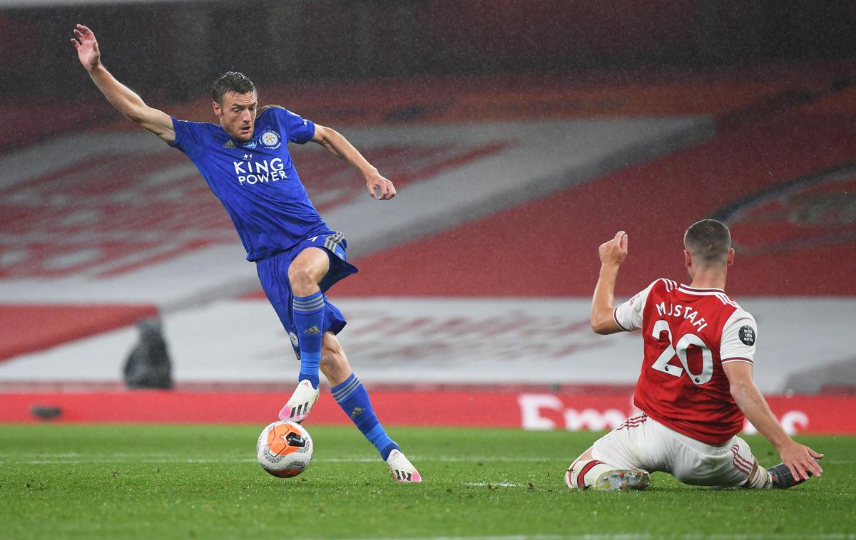 Jamie Vardy, Leicester, Arsenal | Jamie Vardy ostaja zvest Leicester Cityju. | Foto Reuters