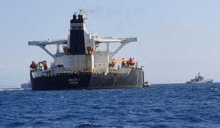 Iranski tanker izplul iz Gibraltarja