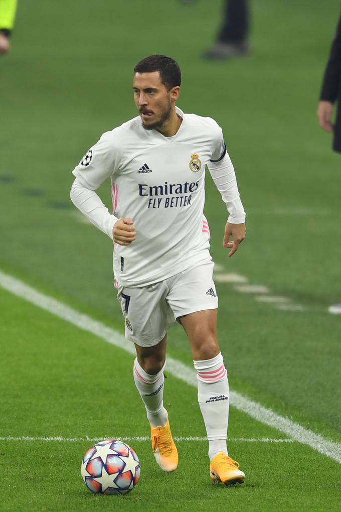 Eden Hazard velja za najdražji nakup madridskega Reala, ki je zanj leta 2019 odštel Chelseaju 115 milijonov evrov. | Foto: Guliverimage/Vladimir Fedorenko