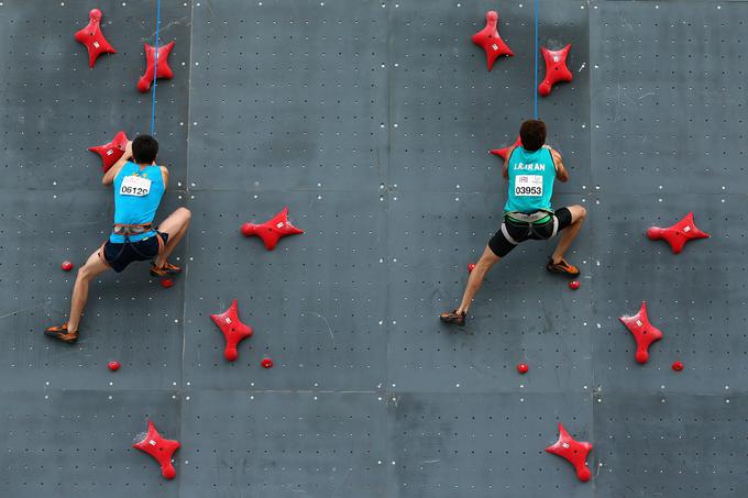 V Sloveniji nimamo stene za trening hitrostnega plezanja. | Foto: Getty Images
