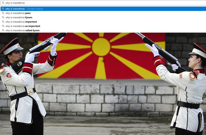 Zakaj je Makedonija ... revna? ... imenovana tudi FYROM (odgovor - to je kratica za Former Yugoslav Republic of Macedoia ali Nekdanja jugoslovanska republika Makedonija)? ... tako pomembna? | Foto: 