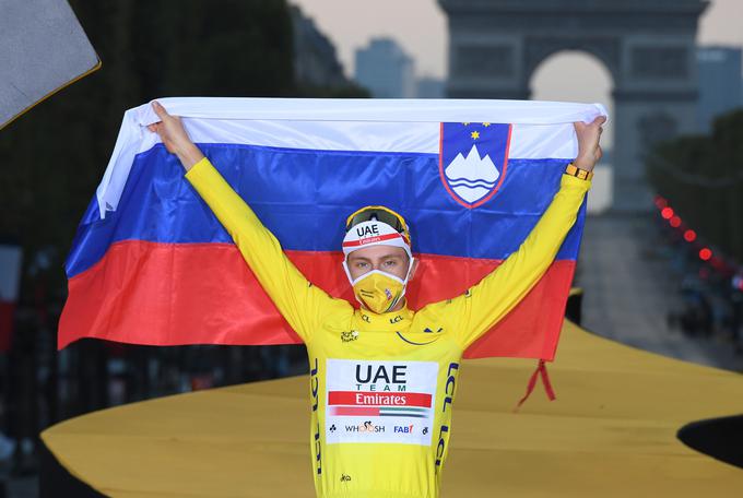 Slovenski junak Toura Tadej Pogačar je lani že nastopil na tej dirki in bil 18. Letos meri bistveno višje. | Foto: Reuters