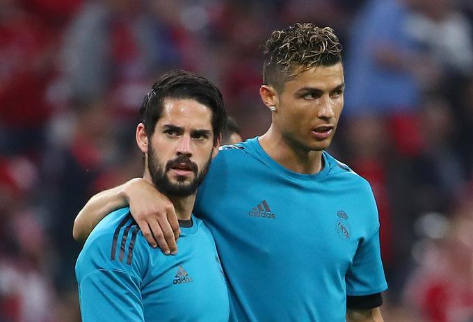 Bo najboljši strelec Reala in lige prvakov Cristiano Ronaldo prihodnji teden na igrišču lahko združil moči z Iscom? | Foto: Reuters