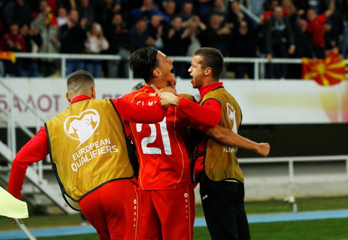 Severna Makedonija je v kvalifikacijah proti Sloveniji osvojila kar štiri od mogočih šest točk. | Foto: Reuters