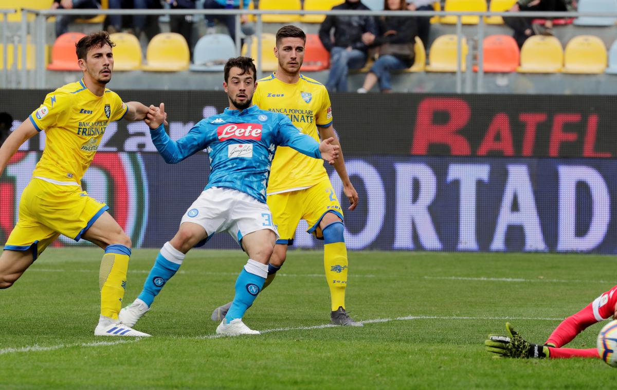 Frosinone Napoli | Frosinone Luke Krajnca je gostil Napoli, ki je vknjižil vse tri točke. | Foto Reuters