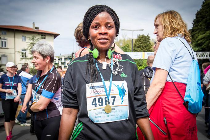 Istrskega maratona so se udeležili tekači iz 22 držav, med njimi je tudi tekmovaka iz Tanzanije.  | Foto: 