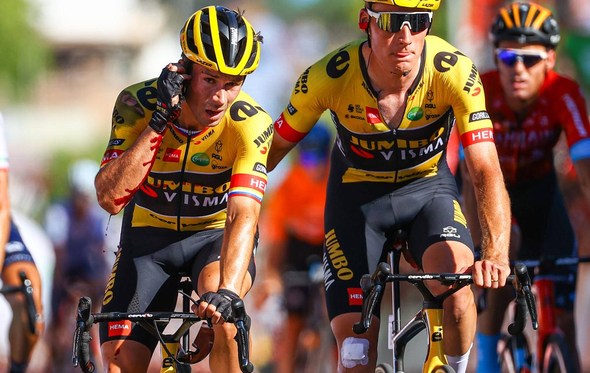 Primož Roglič, Vuelta22 | Primoža Rogliča prevečkrat vidimo v takšnem stanju. | Foto Guliverimage