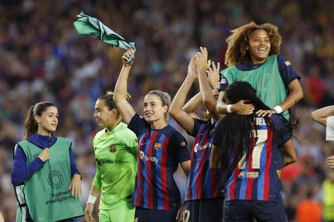 Barcelona, ženske, liga prvakinj, polfinale | Nogometašice Barcelone so prve finalistke letošnje lige prvakinj. | Foto Reuters