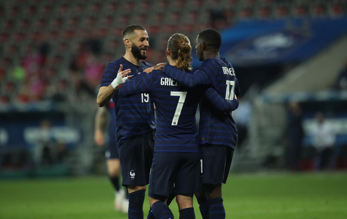 Francija Benzema | Statistiki največ možnosti za uspeh pripisujejo Francozom. | Foto Guliverimage